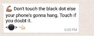 black dot of death on whatsapp