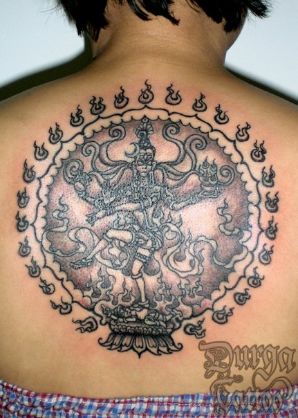 Tattoo by Machine Customized Shiva Nataraja Posted by jambu at 920 PM