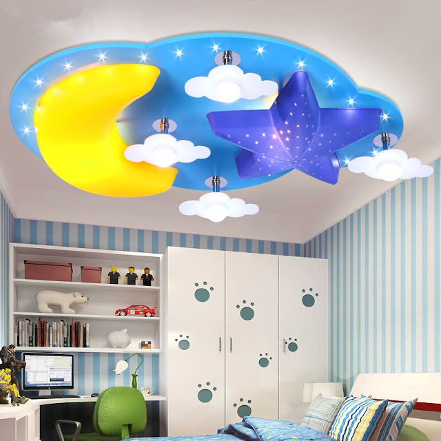 modern children's bedroom ceiling design ideas