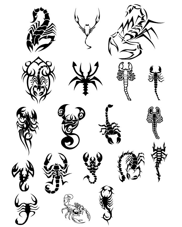 Labels: Scorpion Tattoo Design