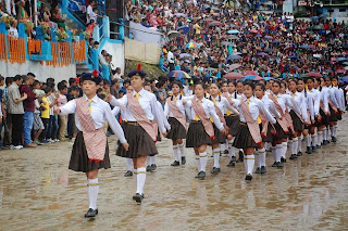 68th Independence Day Celebration (marching the students Pranami Balika Vidhya Mandir with dhaka in Kalimpong.jpg