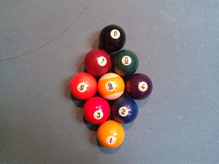 Billardkugeln aufstellen 9-Ball