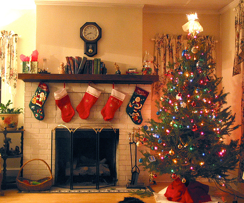 christmas tree with presents