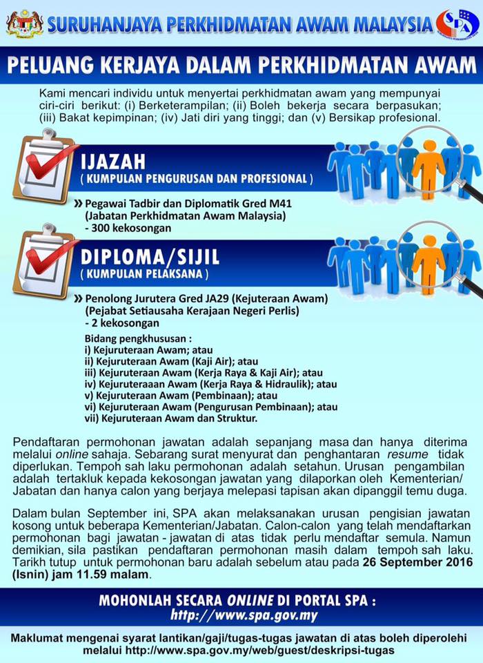 PENGAMBILAN PEGAWAI TADBIR DAN DIPLOMATIK PTD M41