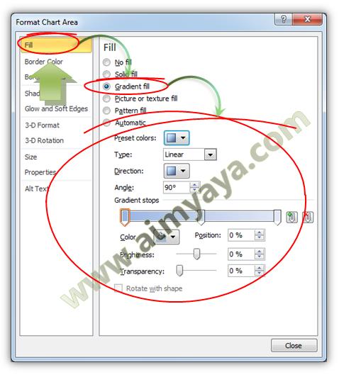 Fasilitas dukungan warna background grafik di excel mempermudah kita mengatur tampilan ch Cara Memberi Warna Background Chart/Grafik Excel