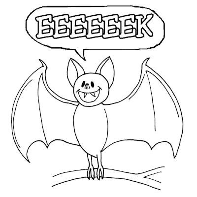 Halloween Bat Coloring Pictures