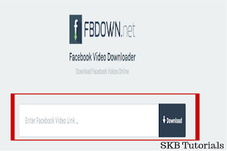fbdown open download facebook video