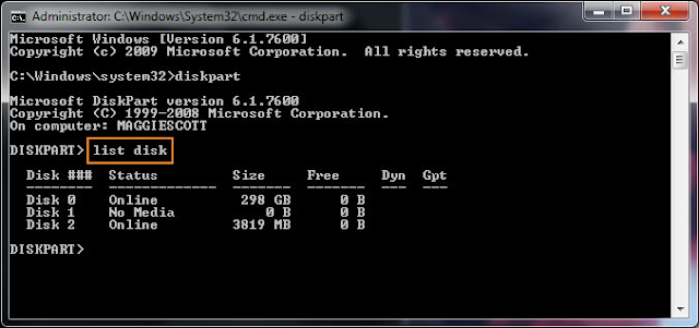 Cara Memformat Hard Drive Menggunakan Command Prompt