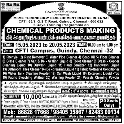 Chemical making Training Courses with certificate