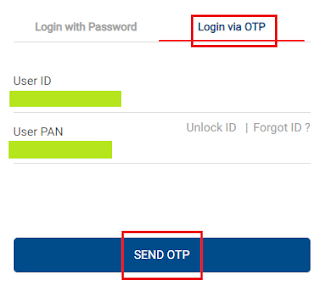 HDFC Mutual Fund Login Page