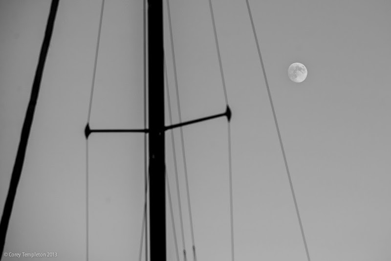 Portland, Maine Moon & Mast. Photo by Corey Templeton.