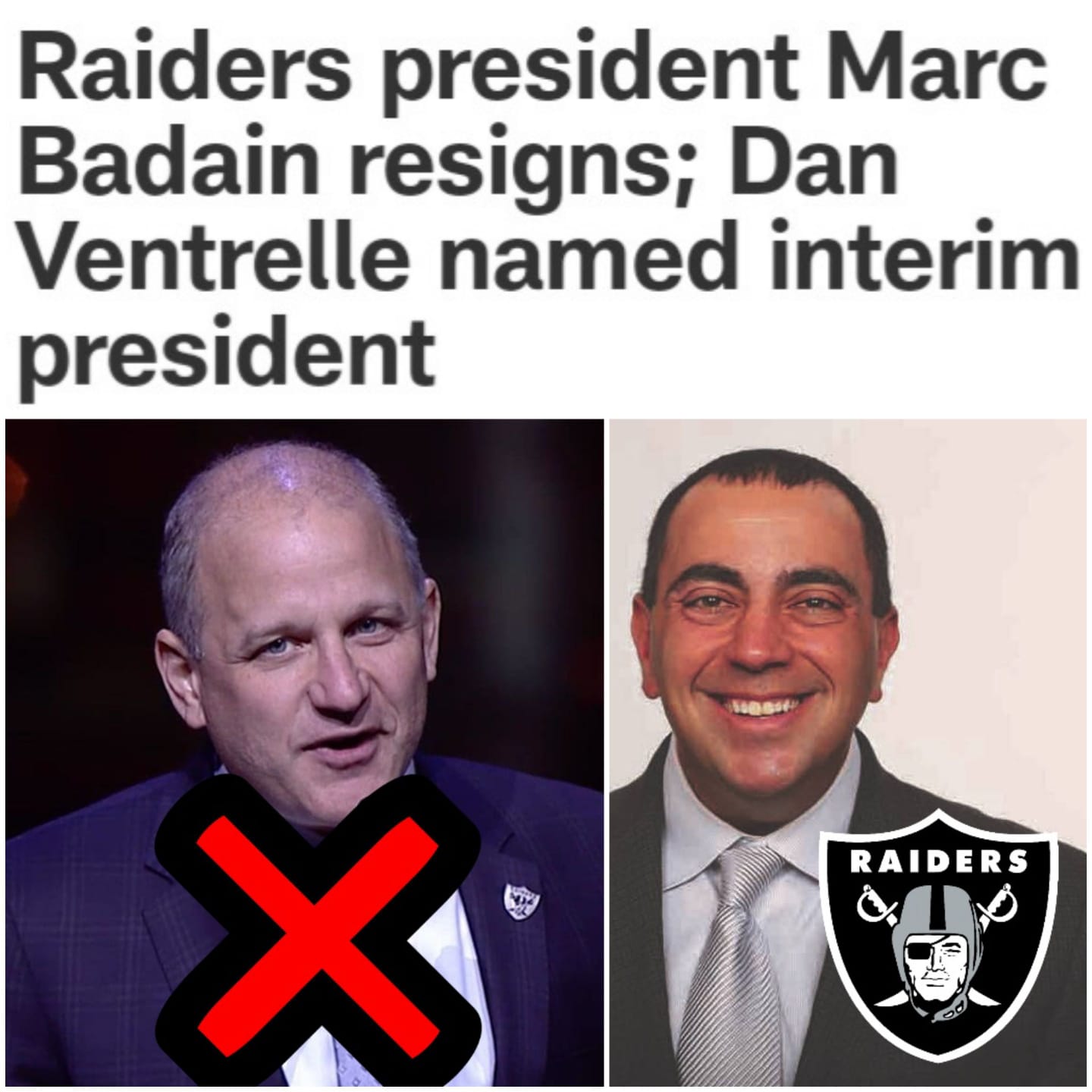 Raiders president Marc Badain resigns, Dan Ventrelle named interim president