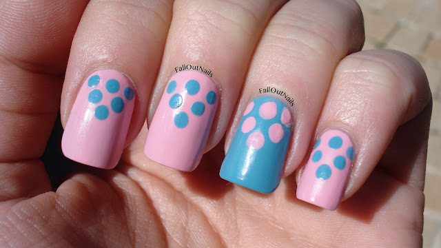 Dot Triangle Pink and Blue