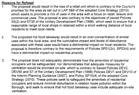 MILE END RESIDENTS' NEWS: Planning application: change of use to A5 ...