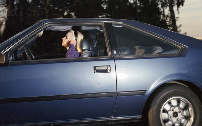 Woman gliding southeast at 64 mph on U.S. Route 101 near Santa Barbara at 4:39 p.m. sometime in March 1990