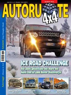 Autoruote 4x4 186 - Marzo 2013 | ISSN 1973-4697 | PDF HQ | Mensile | Automobili | Fuoristrada
Presente da 18 anni nel mondo dell'editoria specializzata, Autoruote 4x4 è una delle più autorevoli riviste italiane dedicate alla mobilità a trazione integrale. Ogni mese news e test-drive di fuoristrada, SUV e crossover, oltre ad una ampia panoramica riservata ai viaggi-avventura, agli accessori e agli itinerari in 4x4 corredati di road-book.