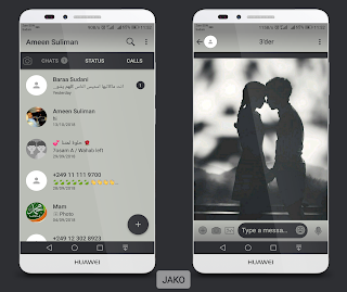 Boy & Girl Love Theme For YOWhatsApp & Fouad WhatsApp By Ameen Suliman