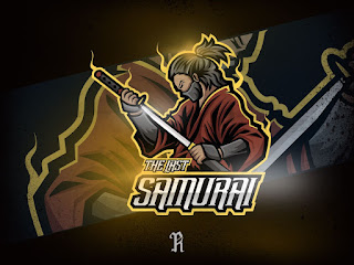 Cool Logo Gaming Ninja And Samurai