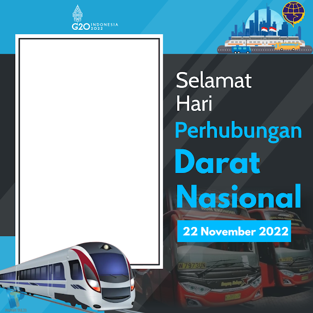 Pasang Twibbon Hari Perhubungan Darat Nasional Tahun 2022