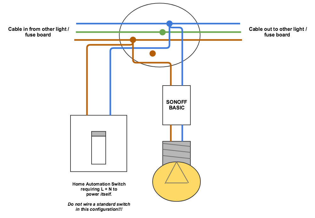 Marrold's Blog: Hot to get a neutral wire to a UK light switch Theoretical