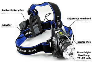 Hands Free Head Flashlight LED Lamp