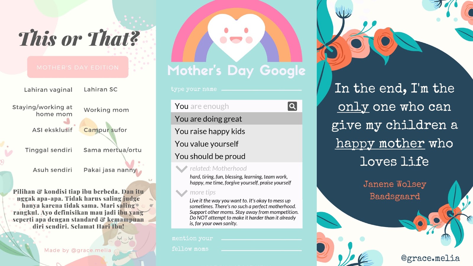Selamat Hari Ibu Giveaway Gracemeliacom Parenting Blogger Indonesia