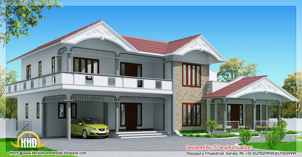 28 Sloped Roof Bungalow Font Elevations (Collection-1) - Happho