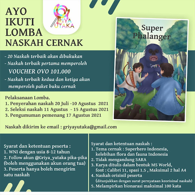 Lomba Menulis Cerita Anak oleh Griya Yutaka