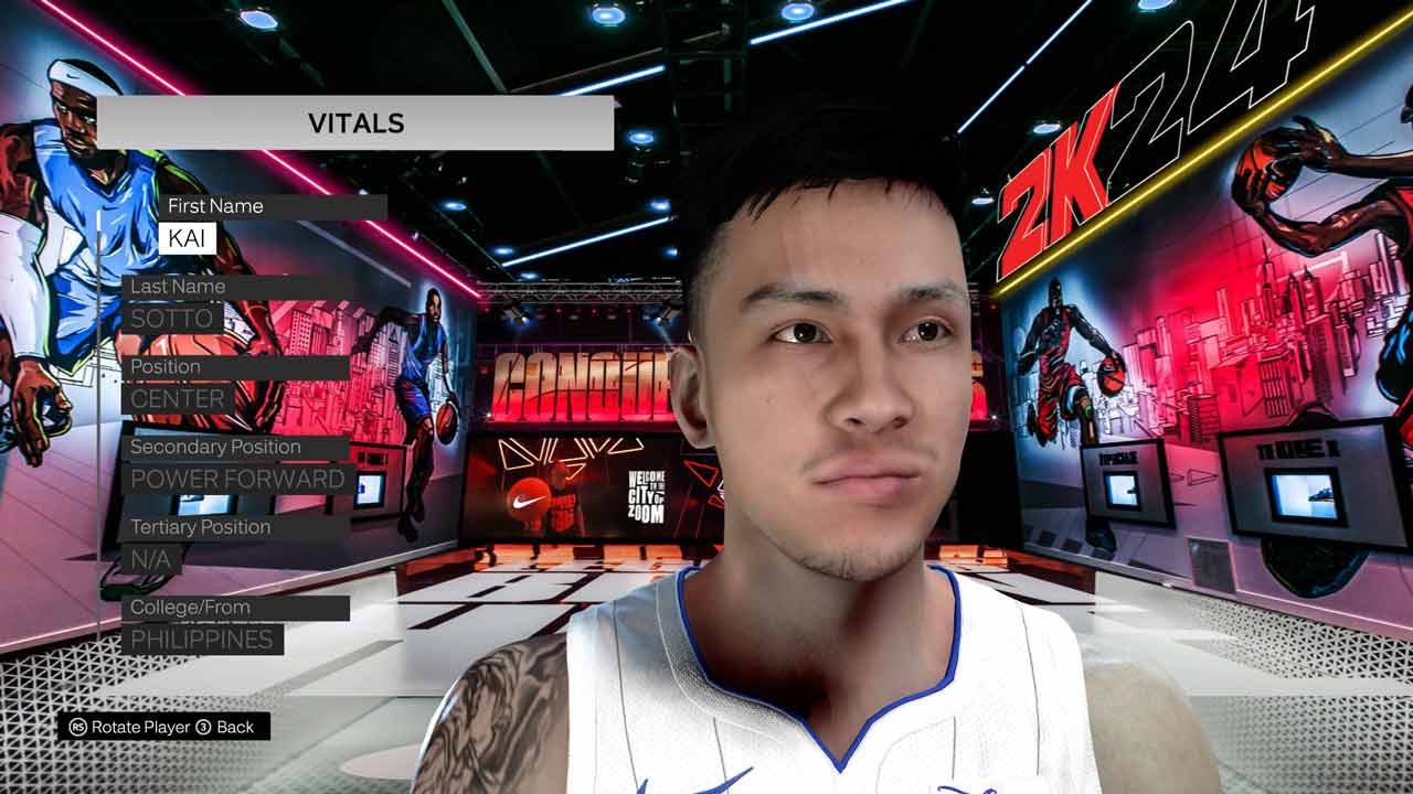 NBA 2K23 Kai Sotto Cyberface