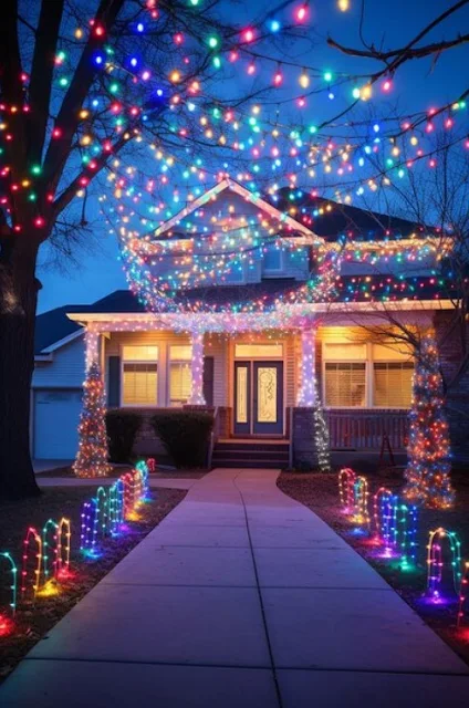 luces led navidad, manguera de luces navideñas, luces de navidad blancas, cascadas navideñas, luces navideñas solares para exterior,