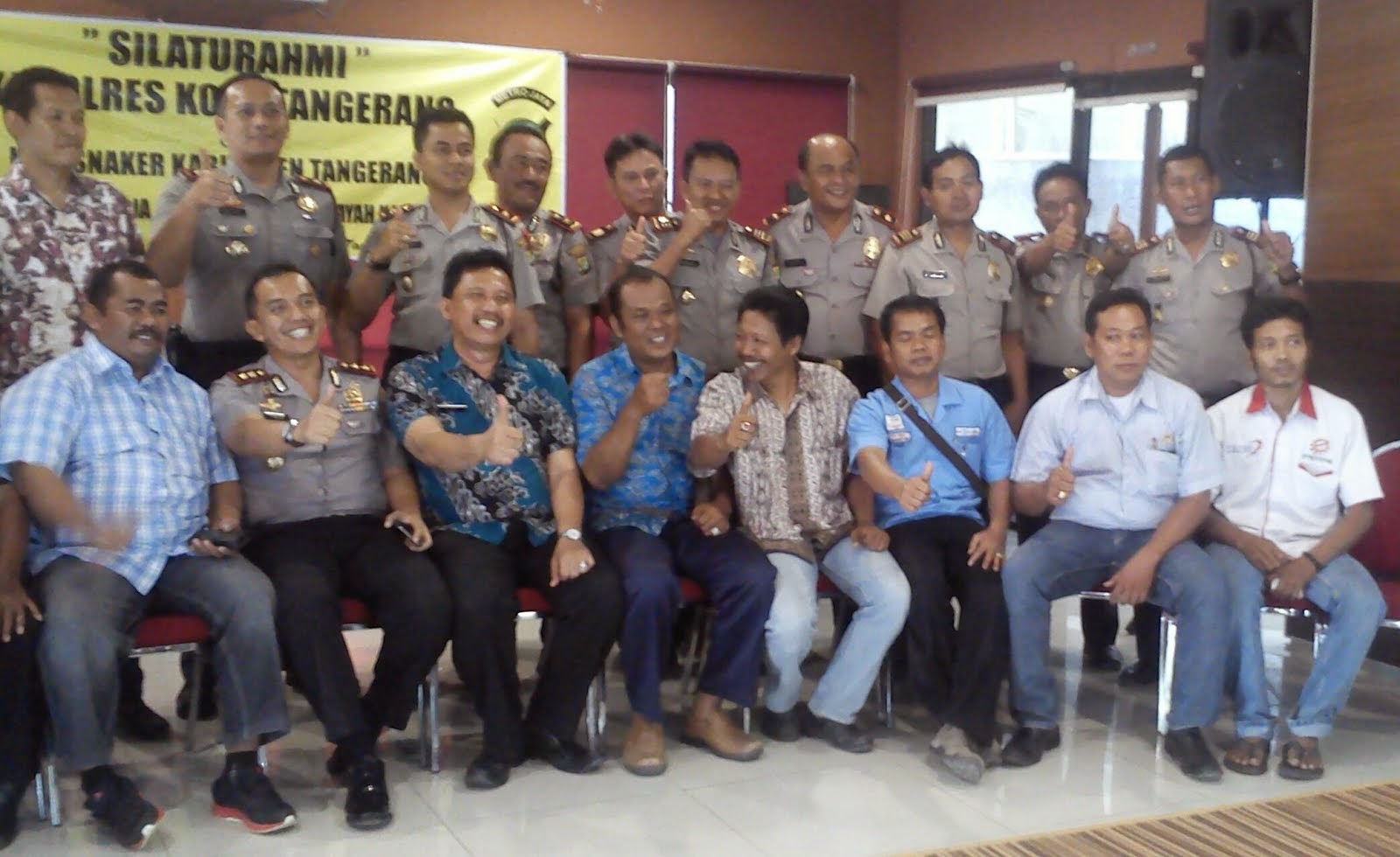 Silaturahmi polresta & kadisnaker kabupaten tangerang 