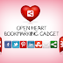 Awesome Slide Open Heart Bookmarking Gadget For Blogger 