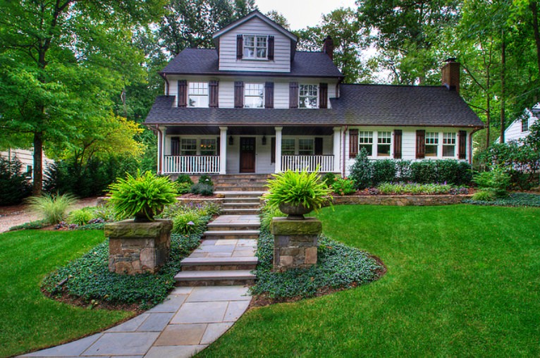 the landscape Ideas for Front Yard Landscaping Design | 766 x 508