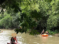 Kali Bedog Arena Uji Coba Perahu Aluminium Oval Arung Jeram