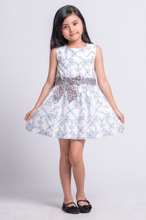 Model baju batik anak perempuan dress