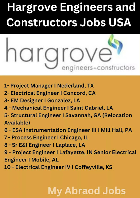 Hargrove Engineers and Constructors Jobs USA