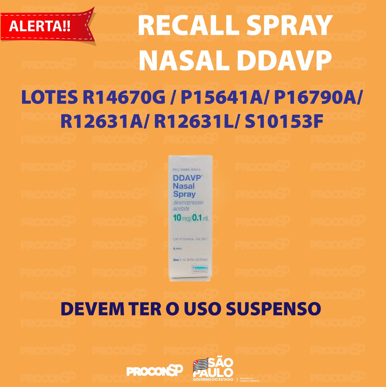 Educacao Para O Consumo Laboratorios Ferring Anunciam Recall De Spray Nasal
