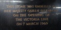 plaque at Victoria station