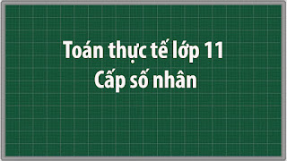 Toán thực tế lớp 11 Cấp số nhân