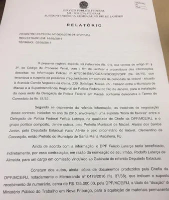 Segovia cancela nomeação de  Felício Laterça  para a superintendente da PF no Rio