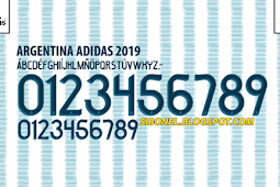 Download Font Jersey Argentina 2019 for Copa America