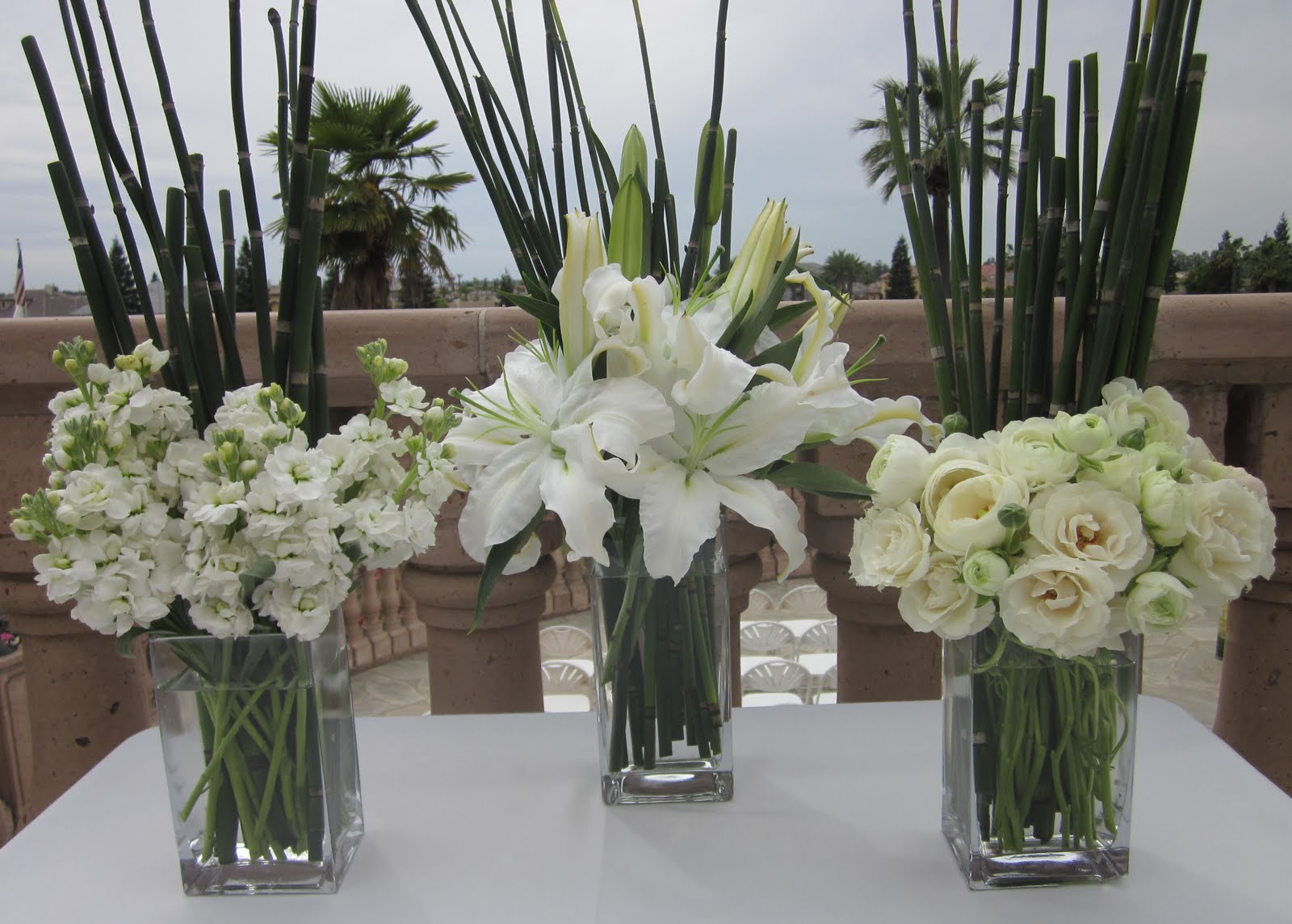 pink wedding centerpieces