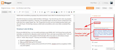 Cara Membuat Label di Blog
