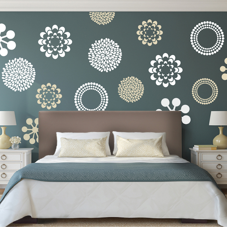 70 Gambar Stiker Dinding Kamar  Tidur dengan Motif Modern 