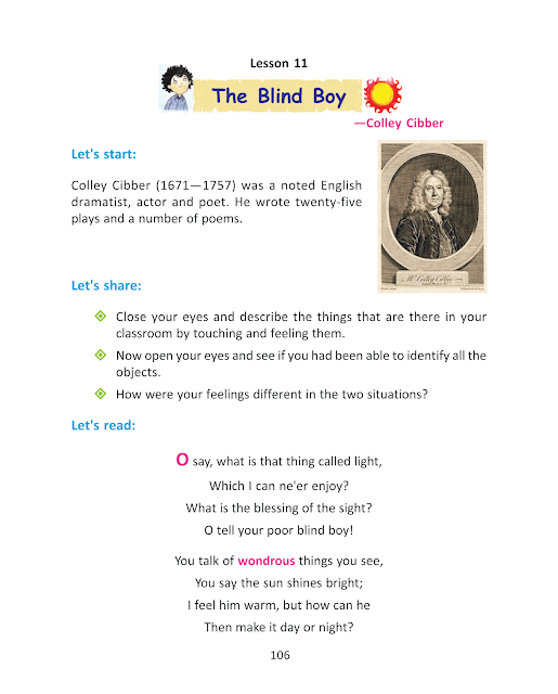 The Blind Boy | Lesson 11 | ষষ্ঠ শ্রেণীর ইংরেজি | WB Class 6 English