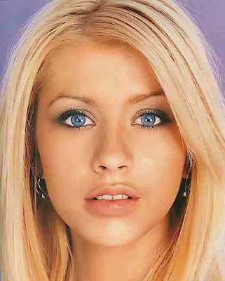 Lovely cute closeup face Christina Aguilera