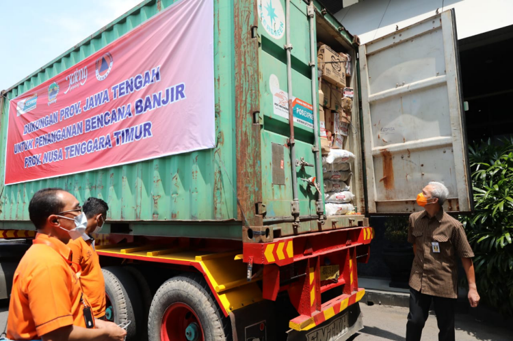 Jateng Kirim Bantuan Logistik ke NTT Senilai Rp 503 Juta