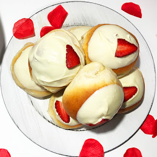 Brioche de Chocolate Blanco con Fresas Thermomix