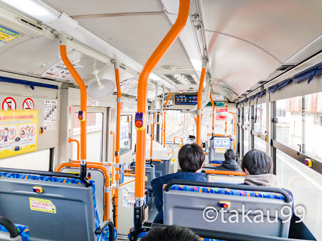 石見銀山へ行く路線バス