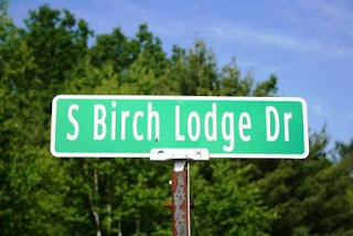 Birch Lodge Road Sign